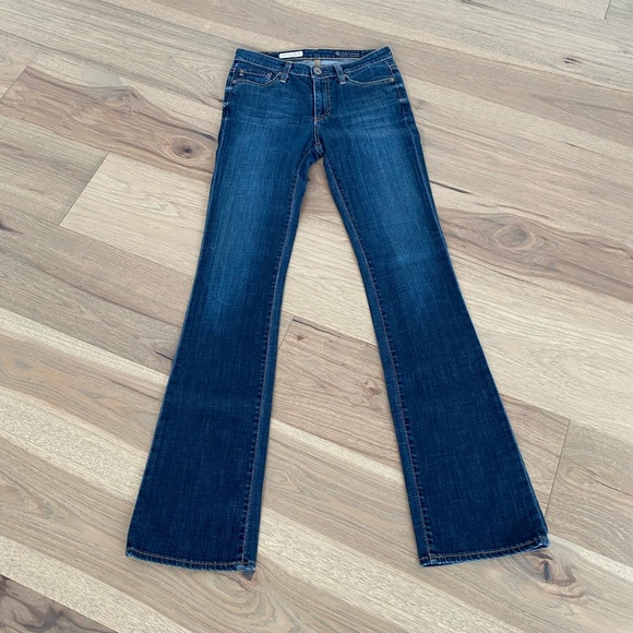 Ag Adriano Goldschmied Denim - AG Adriano Goldschmied Womens Medium Wash Mid Rise Angel Boot Cut Jeans Size 25